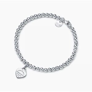 Return To Tiffany Heart Tag Bead Bracelet